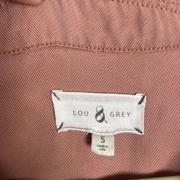 Lou &‎ Grey Blush Collared Long Sleeve Blouse High Low Size Small - Picture 5 of 9